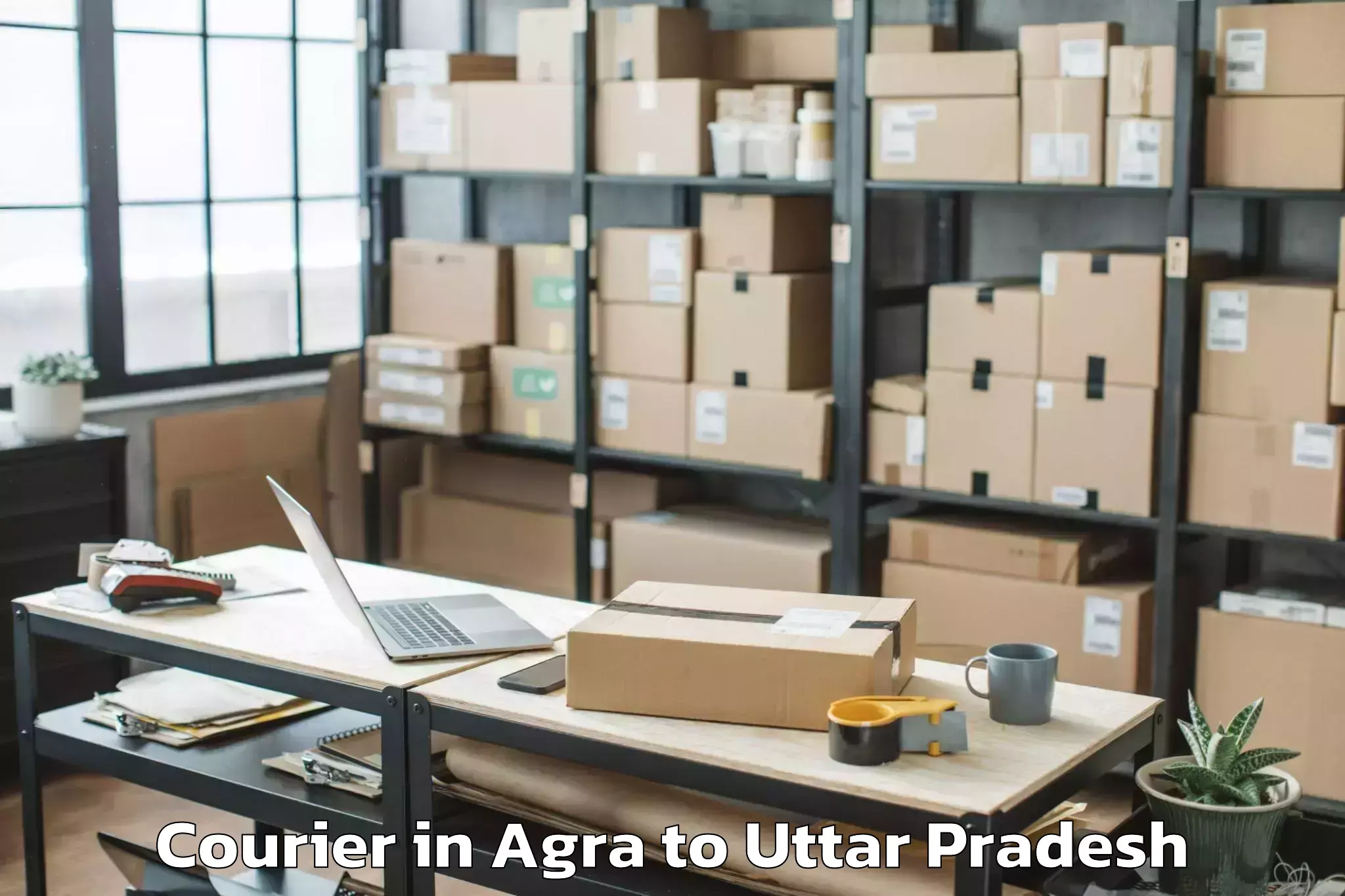 Reliable Agra to Manjhanpur Courier